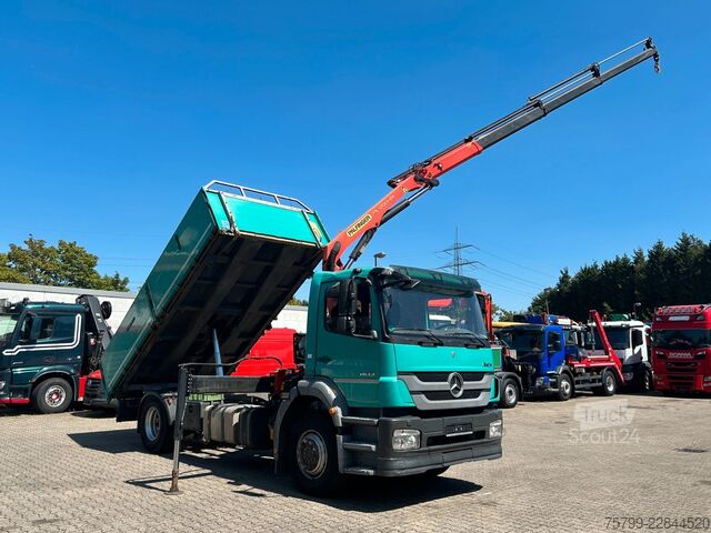 Háromirányú billenő teherautó MERCEDES-BENZ 1833 Axor  3Skipper + PK 12002 Kran 4x2