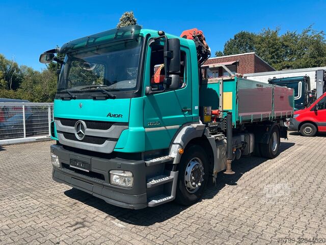 Háromirányú billenő teherautó MERCEDES-BENZ 1833 Axor  3Skipper + PK 12002 Kran 4x2