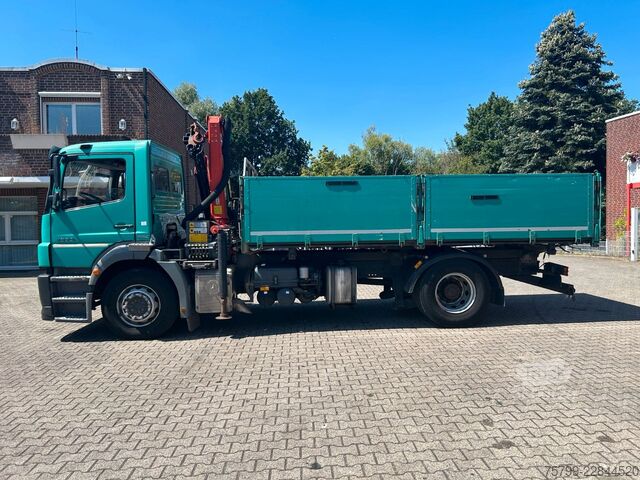 Háromirányú billenő teherautó MERCEDES-BENZ 1833 Axor  3Skipper + PK 12002 Kran 4x2