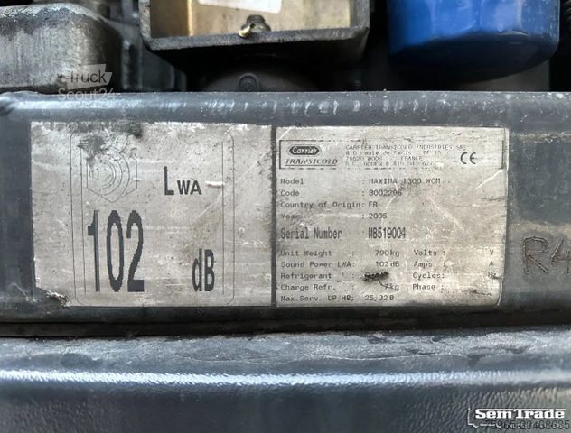 Semi-remorque frigorifique CHEREAU RENDERS CARRIER MAXIMA 1300 2X STEERING AXLE 1X