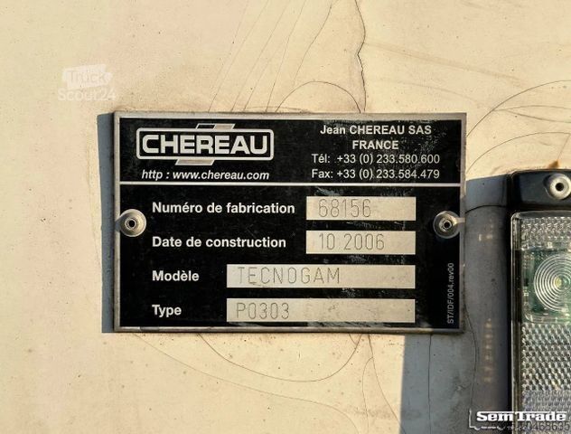 Semi-remorque frigorifique CHEREAU RENDERS CARRIER MAXIMA 1300 2X STEERING AXLE 1X