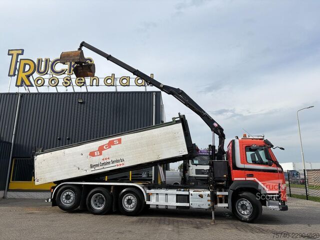 Kraanwagen Volvo FM 420 + HMF 1643 Z2---2X EXT. + REMOTE + TIPPE...