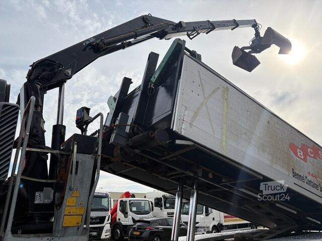 Kraanwagen Volvo FM 420 + HMF 1643 Z2---2X EXT. + REMOTE + TIPPE...