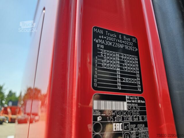 Standartinis-SZM MAN TGX 33.580 6x4 BL / RETARDER - 120 ton