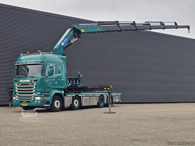 منصة التحميل Scania R450 8x2 / HMF 60TM / CRANE / KRAN