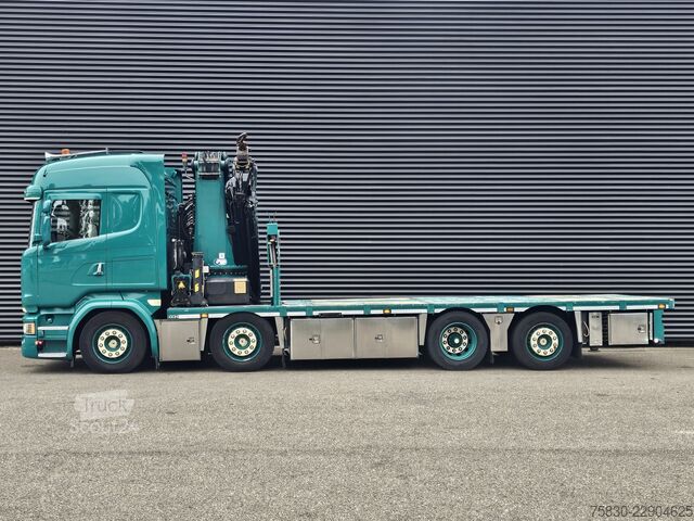 منصة التحميل Scania R450 8x2 / HMF 60TM / CRANE / KRAN