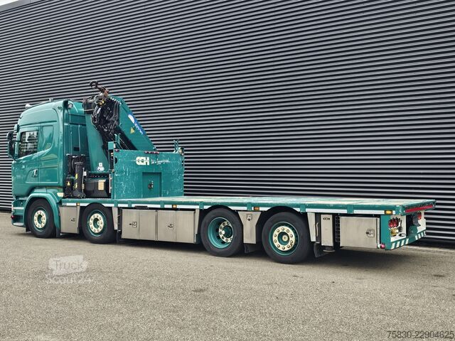 منصة التحميل Scania R450 8x2 / HMF 60TM / CRANE / KRAN