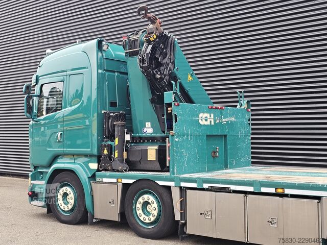 منصة التحميل Scania R450 8x2 / HMF 60TM / CRANE / KRAN