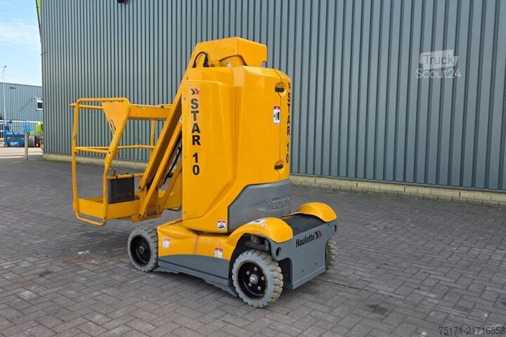Ledad teleskopisk arbetsplattform Haulotte STAR 10 Electric, 10m Working Height, 3m Reach, 20
