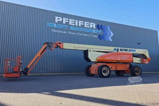 Csuklós teleszkópos munkaállvány JLG 1250AJP Diesel, 4x4x4 Drive, 40.1m Working Height,