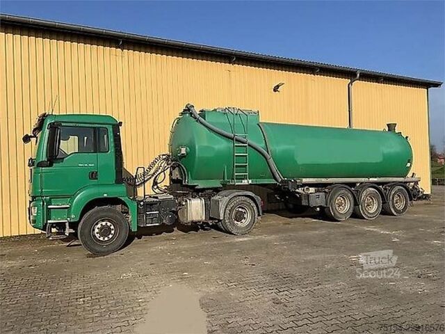 MAN rakodó és MAN TGS 18.360 4x4 BLS (Agro LOF) MAN Stapel und MAN MAN TGS 18.360 4x4 BLS (Agro LOF) u