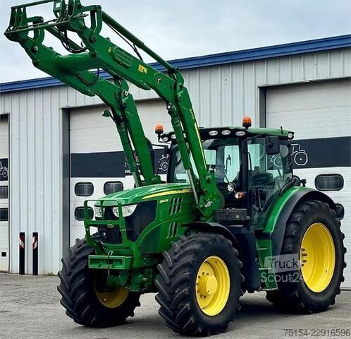 Traktor John Deere 6145R Direct Drive + 663R Frontlader