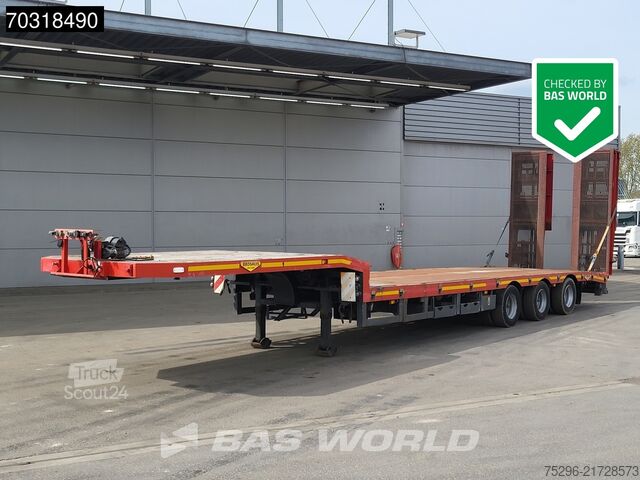 Alacsony rakodó Broshuis E-2190/27 Extendable 3x Steering Axles Winch Ramps