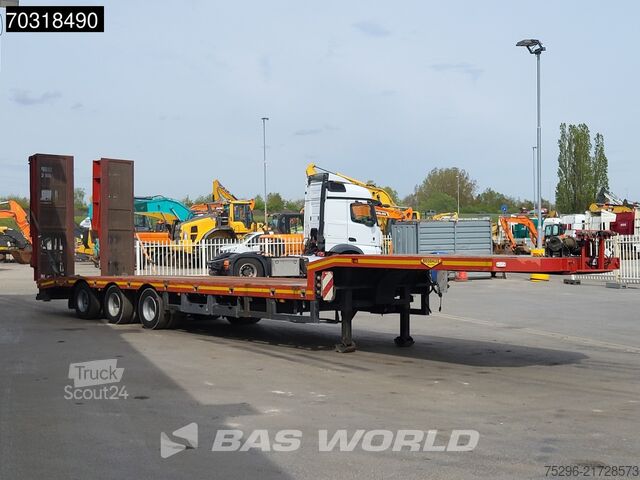 Alacsony rakodó Broshuis E-2190/27 Extendable 3x Steering Axles Winch Ramps