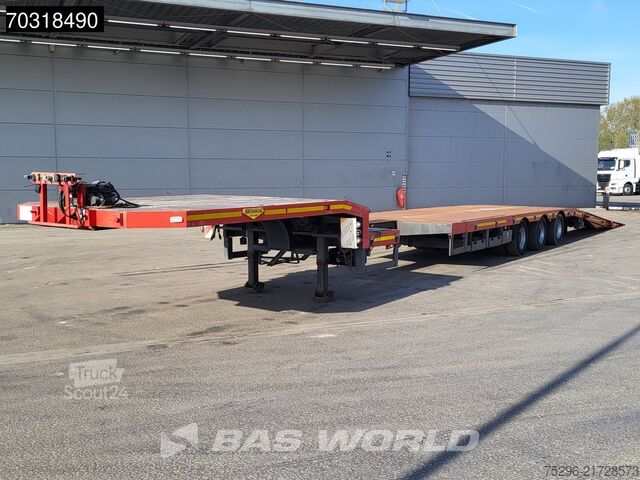 Alacsony rakodó Broshuis E-2190/27 Extendable 3x Steering Axles Winch Ramps