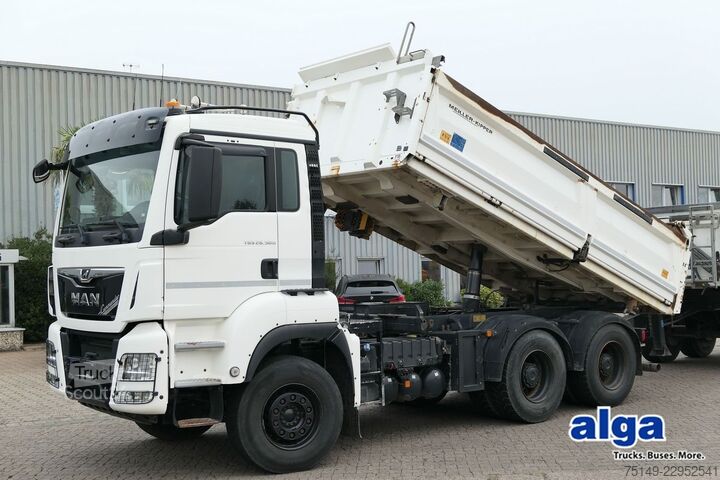 Driezijdige kipper MAN 26.500 TGS 6x4, Meiller, Bordmatik, Klima, AHK