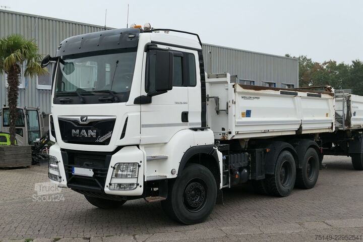 Driezijdige kipper MAN 26.500 TGS 6x4, Meiller, Bordmatik, Klima, AHK