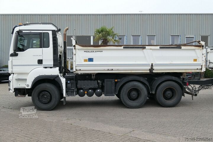 Driezijdige kipper MAN 26.500 TGS 6x4, Meiller, Bordmatik, Klima, AHK