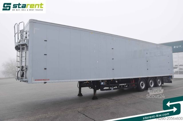 Semirremolque con piso móvil SCHWARZMÜLLER Schubbodenauflieger 10mm Liftachse