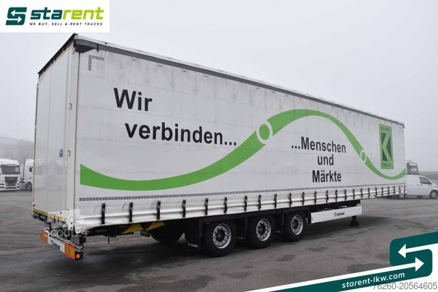 Naczepa otwarta z plandeką KRONE Megatrailer Hubdach Liftachse Safe Curtain