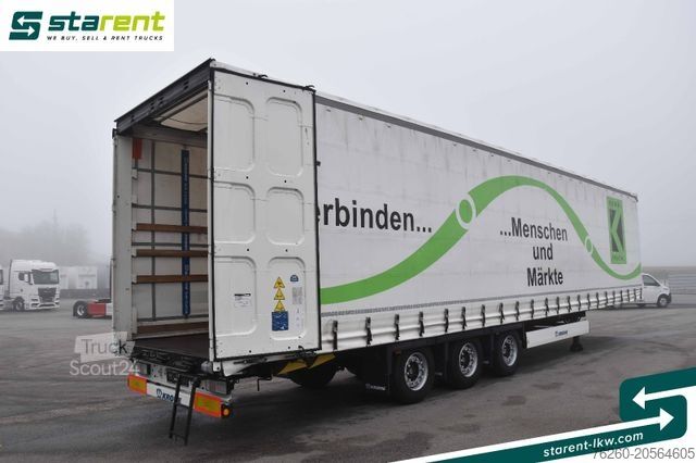 Naczepa otwarta z plandeką KRONE Megatrailer Hubdach Liftachse Safe Curtain