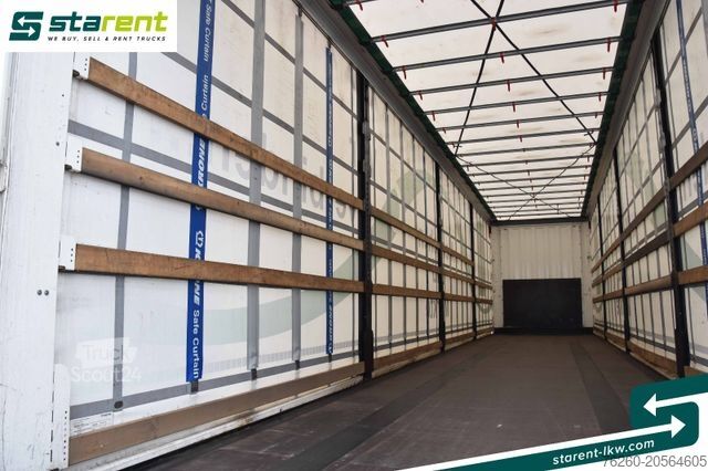 Naczepa otwarta z plandeką KRONE Megatrailer Hubdach Liftachse Safe Curtain