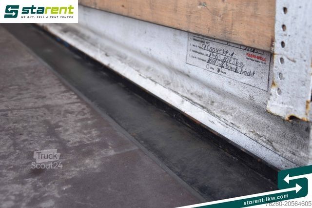 Отворено полуремарке с брезент KRONE Megatrailer Hubdach Liftachse Safe Curtain