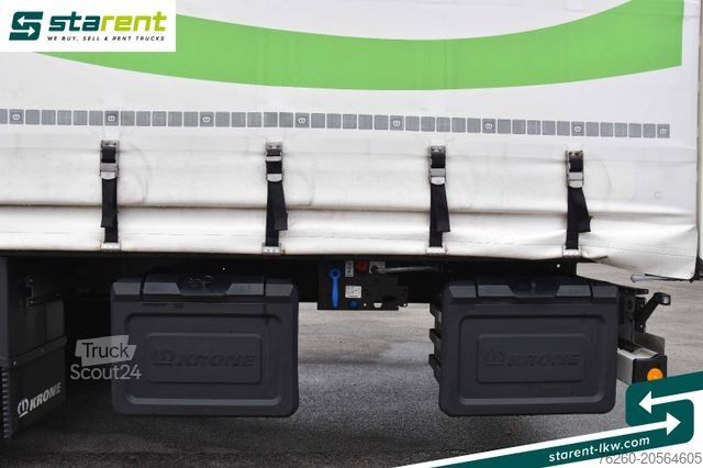 Semirimorchio con telone KRONE Megatrailer Hubdach Liftachse Safe Curtain