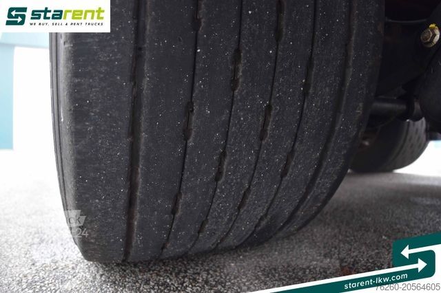 Atvira puspriekabė su tentu KRONE Megatrailer Hubdach Liftachse Safe Curtain