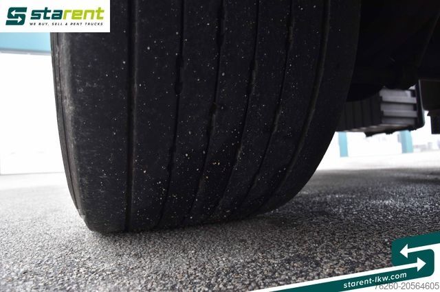 Odprta polprikolica s ponjavo KRONE Megatrailer Hubdach Liftachse Safe Curtain