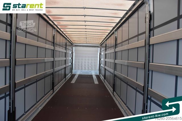 Odprta polprikolica s ponjavo SCHMITZ CARGOBULL Liftachse Palettenkasten XL  Zertifikat Multilok