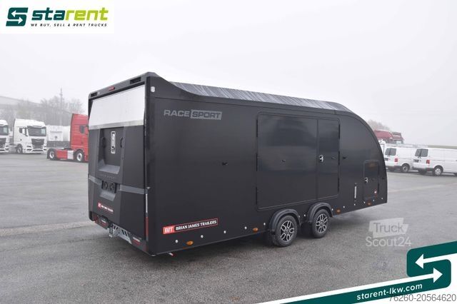 Araba taşıyıcı römork BRIAN JAMES TRAILERS Trailers Race Sport, Seilwinde, Zusatzrampen
