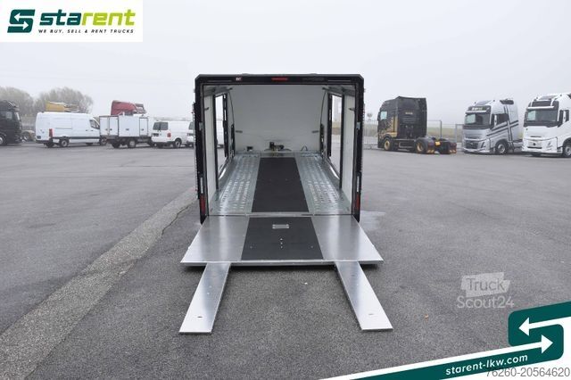 Remorcă transport auto BRIAN JAMES TRAILERS Trailers Race Sport, Seilwinde, Zusatzrampen