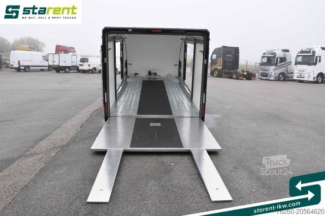 Remorcă transport auto BRIAN JAMES TRAILERS Trailers Race Sport, Seilwinde, Zusatzrampen