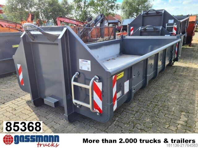 Krokcontainer  Abrollcontainer mit Klappe ca. 9m³, überfahrbar,