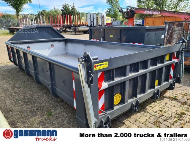 Krokcontainer  Abrollcontainer mit Klappe ca. 9m³, überfahrbar,