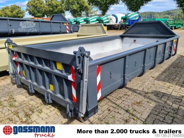 Krokcontainer  Abrollcontainer mit Klappe ca. 9m³, überfahrbar,