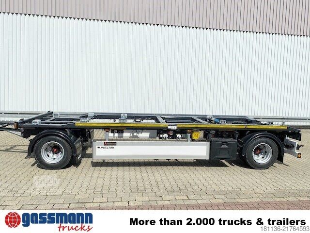 Reboque roll off Wielton PS2P70B Abrollanhänger bis 7,25 m Behälter