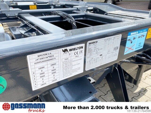 Reboque roll off Wielton PS2P70B Abrollanhänger bis 7,25 m Behälter