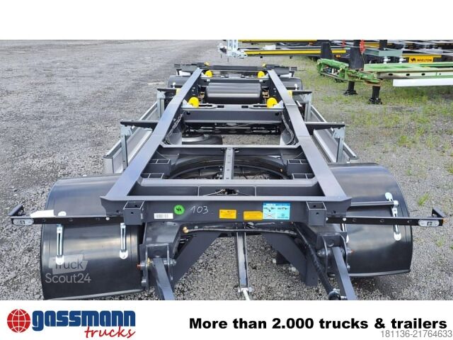 Rullavavaunu Wielton PS2H M3 Schlitten-Abrollanhänger