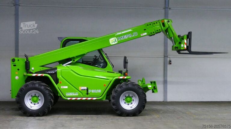 Teleskopisk arm gaffeltruck Merlo P 38.13 - 4x4x4 - 13m / 3.8t. vgl. 38.14