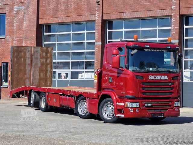 Dodávka na prepravu áut Scania G410 8x2*6 - Machine transporter - Loading ramp...