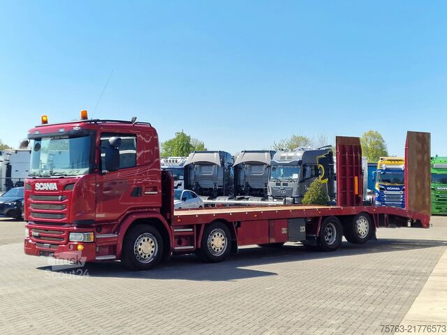 Dodávka na prepravu áut Scania G410 8x2*6 - Machine transporter - Loading ramp...