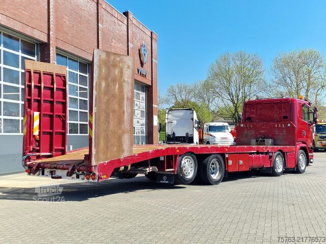 Dodávka na prepravu áut Scania G410 8x2*6 - Machine transporter - Loading ramp...