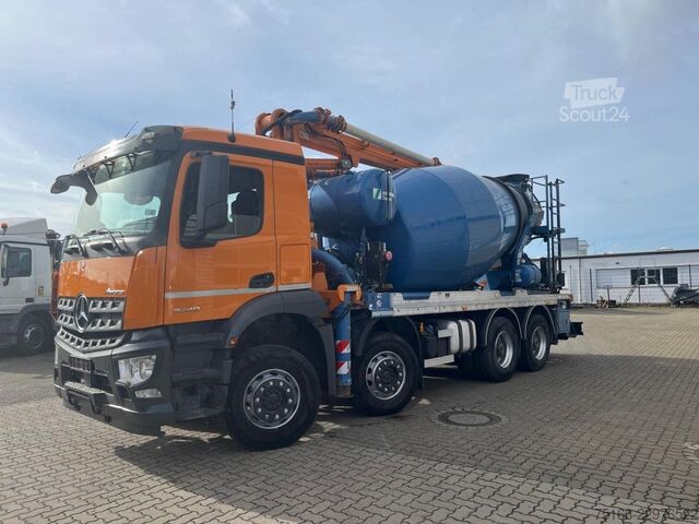 Betonipumppuauto MERCEDES-BENZ Arocs 3240 B 8x4 Pumi Schwing Vector deutsch top