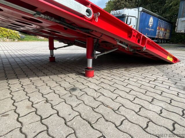 Camión plataforma con toldo DAF XF530 FAN LLL Plane Lenk/Lift Hydr. Auffahrrampe