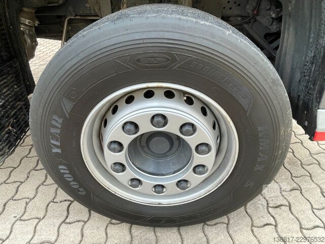 Camión plataforma con toldo DAF XF530 FAN LLL Plane Lenk/Lift Hydr. Auffahrrampe