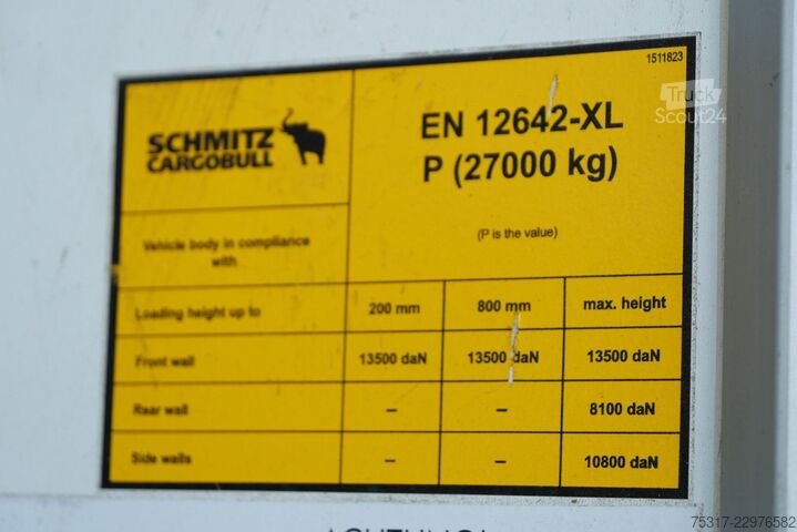 Kofferauflieger SCHMITZ CARGOBULL SKO 24/ ZURRLEISTE / DOPPELSTOCK / LIFT FP30
