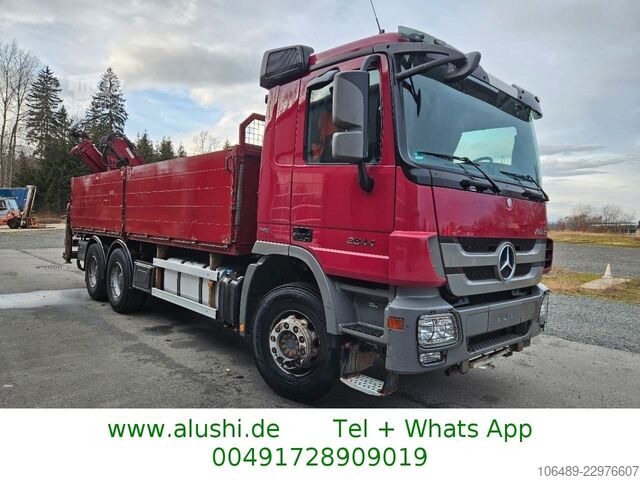 Kuorma-autoon asennettu nosturi MERCEDES-BENZ 2644 6x4 Kran Funk  Retarder
