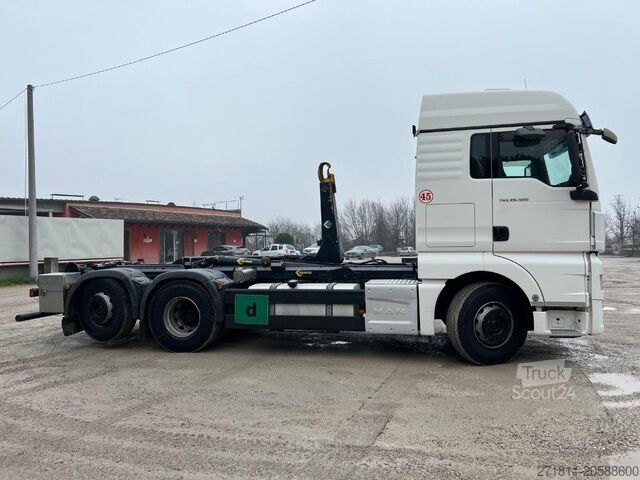 Camión portacontenedores de gancho MAN MAN TGX 26.500 USATO SCARRABILE 6X2